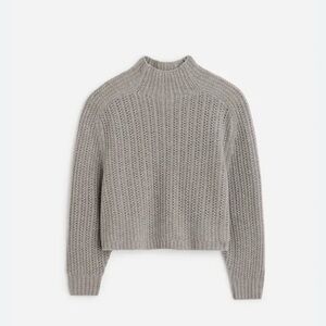 Madewell Pointelle Stitch Mock Neck Sweater